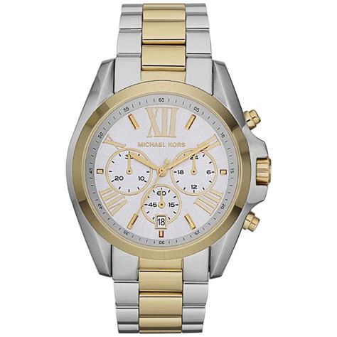 michael kors chronograph bracelet watch silver|Michael Kors Bradshaw Chronograph Silver.